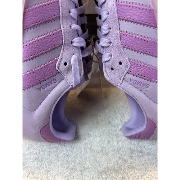 Adidas Samba Purple/Purple Gum Sole Sneaker JS3956 Women SZ 9 New in Box - Picture 4 of 10